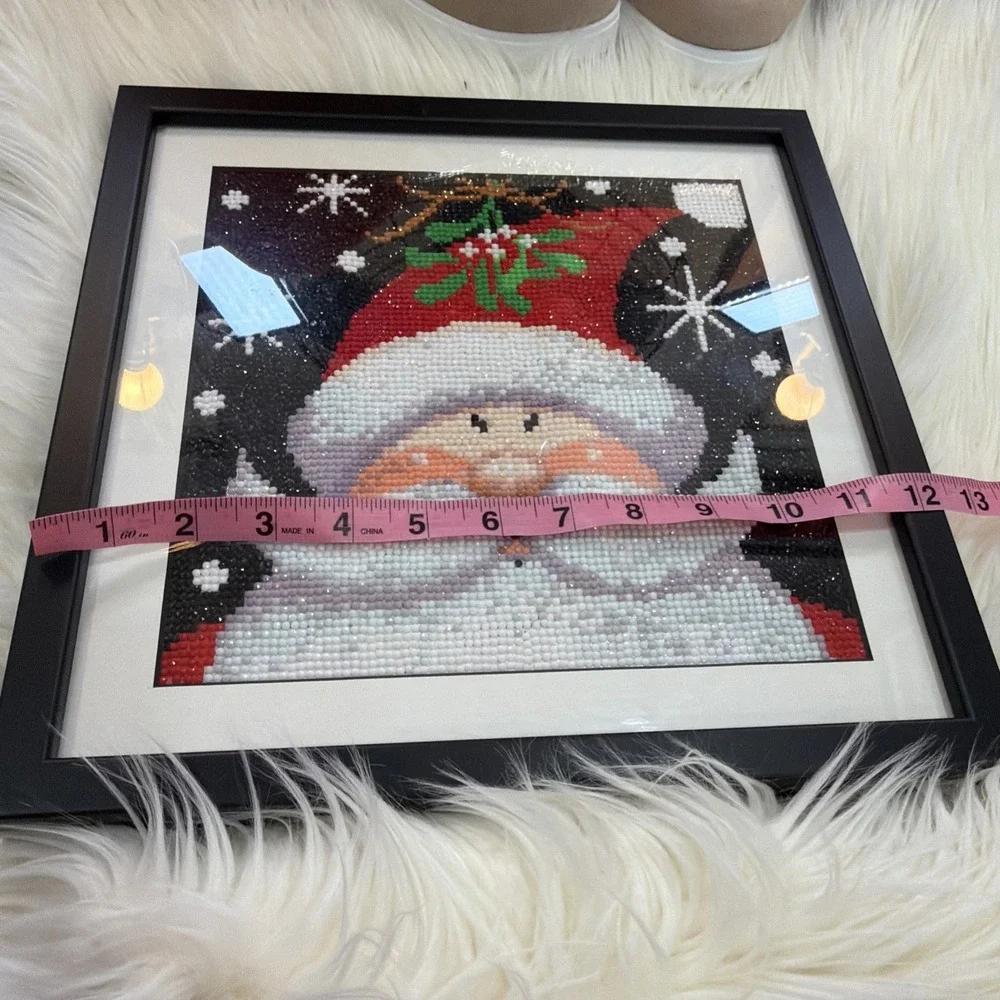 Christmas Diamond‎ Painting Full Matted And Framed Beautiful 12x12 Diamond